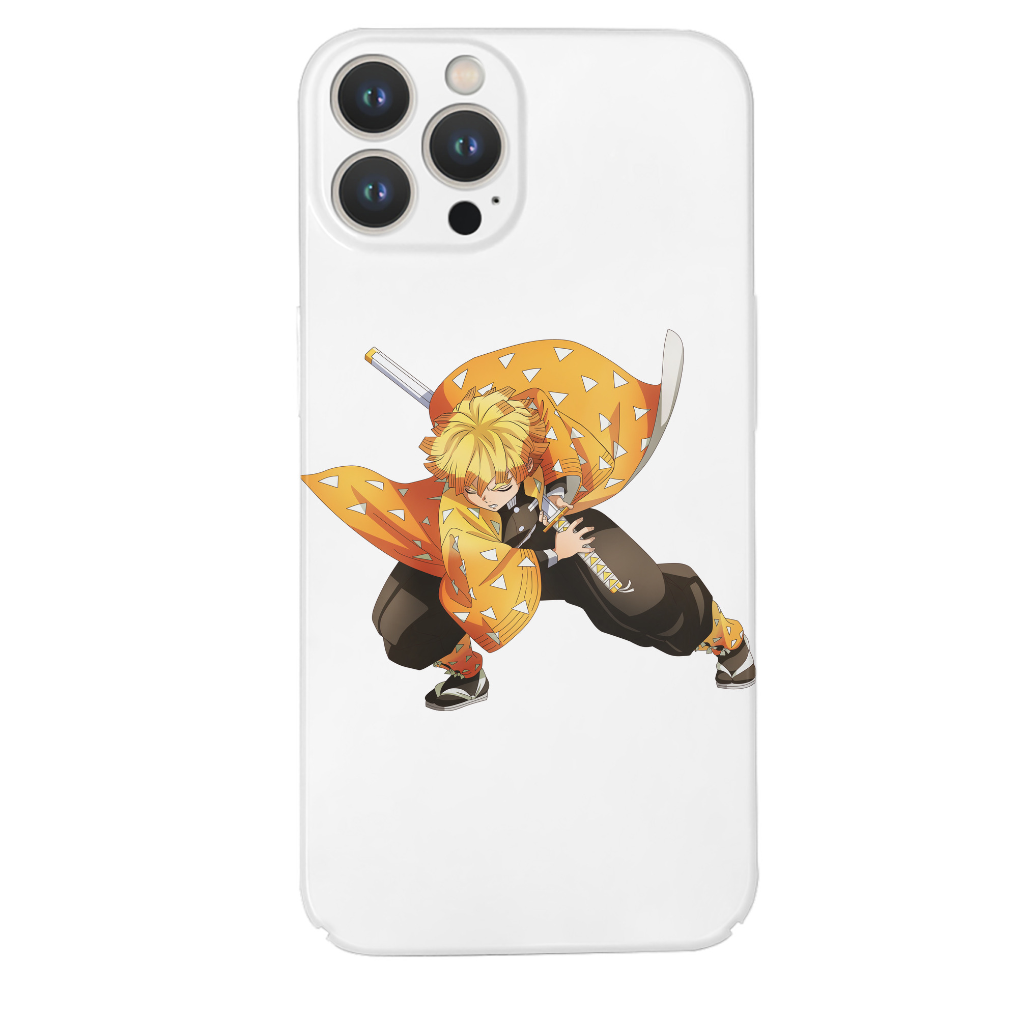 （画像用） 鬼滅の刃（きめつのやいば）我妻 善逸／あがつま ぜんいつ Agatsuma Zenitsu 【iPhone 14シリーズ対応】ハードケース